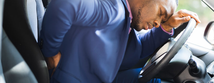 Patient suffering from Sciatica in need of auto accident injury care in Baldwin